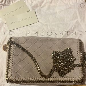 Rare! Stella McCartney Falabella taupe gold suede crossbody!